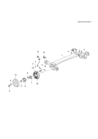 90870684-Cover, rr.axle shaft