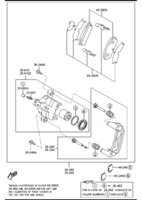 L2Y72648Z-PAD SUB SET,RR CALIP