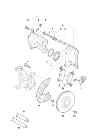 1EA615312D-BRAKE DISC SHIELD/GOLF/A3