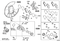 0446642090-PAD KIT, DISC BRAKE, REAR