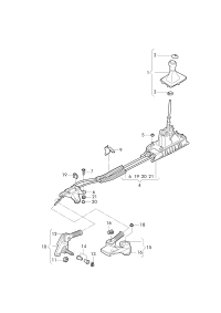 19G711113-Ball joint-shift lever
