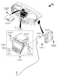957702W000-Blind spot unit assy