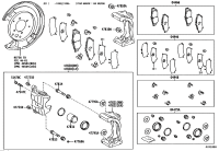 0446630280-PAD KIT, DISC BRAKE, REAR
