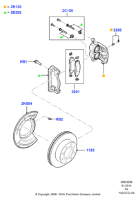 AC3Z2B120A-BREMSSATTEL OHNE BREMSBELAEGE