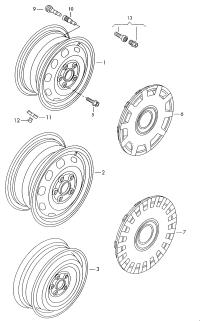 1J0601027Q-Wheel rim-steel