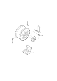 1C0601149C-WHEEL CAP-AUDI-Q7/TOUAREG