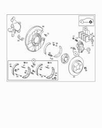 0024207120-BRAKE PAD SET FRT/17.2MM/W220