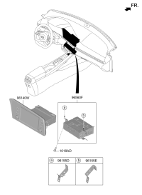 96560BU000-HEAD UNIT ASSY-AVN