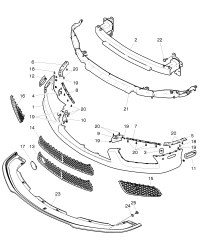 3W3807667F-GRILLE ASSY-REAR COOLER,OUTLET
