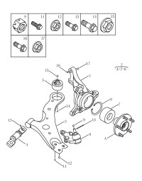 4017015600-Welding assy-fr susp lwr arm lh