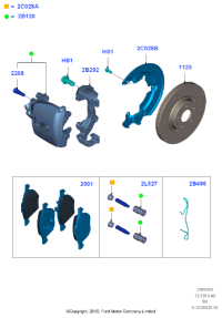 BV6Z2001C-BRAKE PAD SET/RANGE ROVER