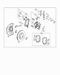 0074201620-BRAKE PAD RER-C(W205)