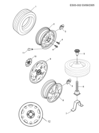 92098997-Wheel, spare 14X5.5