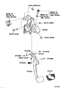 4710106130-PEDAL SUB-ASSY, BRAKE