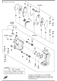 D4YS3328Z-PAD SUB SET,FRT CALI