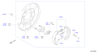440608J026-SHOE SET-PARKING BRAKE