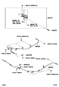 464200G020-CABLE ASSY, PARKING BRAKE, NO.2