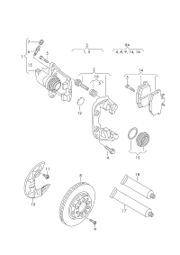 8E0615124D-Housing assy-caliper