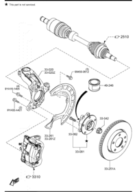 DHB433021-KNUCKLE(R),STEERING