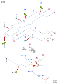 GK292C338AA-BRAKE HOSE-LR(L359/L538)