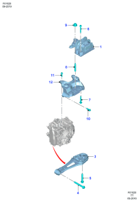 BK217M124BA-ENGINE MOUNTING REAR-L359