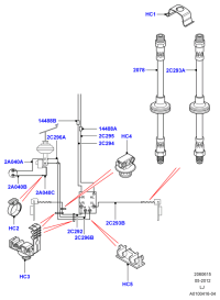 SHB000011-BRAKE HOSE-LR(L359/L538)