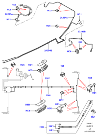 SHB500170-BRAKE HOSE-LR(L359/L538)