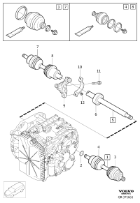 36011265-Shaft, replace, lh