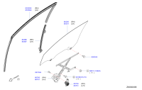 803003AW0A-GLASS ASSY-DOOR WINDOW RH