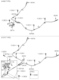 597702B500-CABLE ASSY-PARKING BRAKE RH
