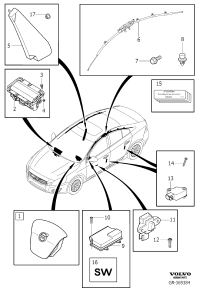 30715602-MODULE, PASSENGER AIR BAG (GRA,Y)