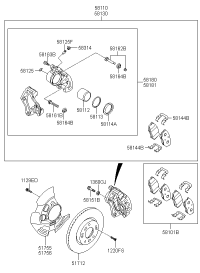 581804RA00-CALIPER KIT-FR BRAKE,LH