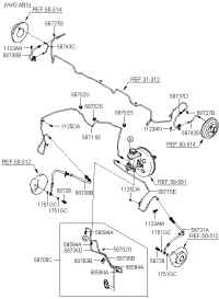 587111E200-TUBE-M/CYL TO FR BRAKE RH