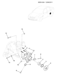 9048464-Knuckle, r. rr. suspension