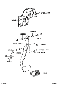 471010D030-PEDAL SUB-ASSY, BRAKE