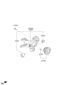 52730Q2000-HUB & BEARING ASSY-RR