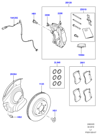LR011591-BRAKE DISC LR/RR SPORT/L320