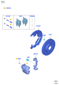 ED8C1125AA-BRAKE DISC LR/RR SPORT/L320