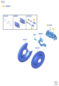 ED8C2A315AA-BRAKE DISC LR/RR SPORT/L320