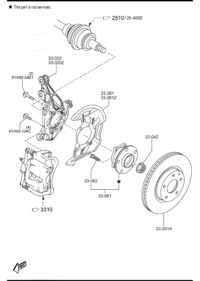 GW6T33021-KNUCKLE(R),STEERING