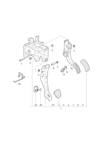 L180721058J-Pedal mechanism & brake
