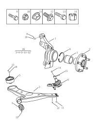 4017000300-HUB ASSY-FR WHEEL
