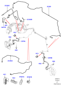 LR018106-BRAKE HOSE-LR(L359/L538)