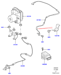 SSB500133-SENSOR ASSY-WHEEL SPEED,LH