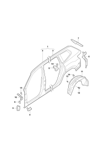 30D810969-WHEEL HOUS/VW /BORA/1998
