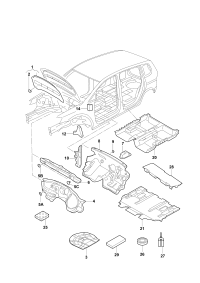 30D863831-Damper assy-hood