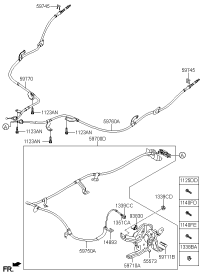 59770G2300-CABLE ASSY-PARKING BRAKE RH