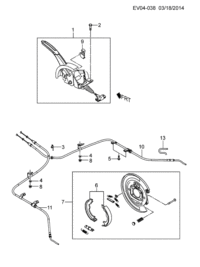 95209246-Lever, parking brake (incl. 9)