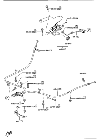 GS1D44410B-Cable, parking brake