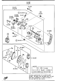 GJYB2643ZA-PAD SET,RR CALIPER